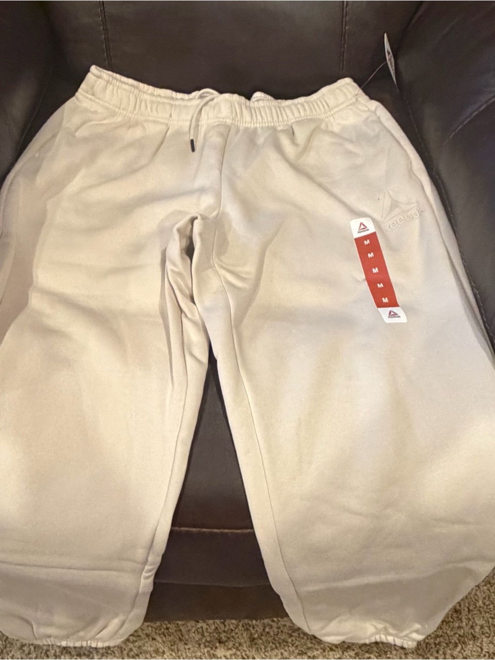 ReebokTable Cream Fleece Jogger Pants